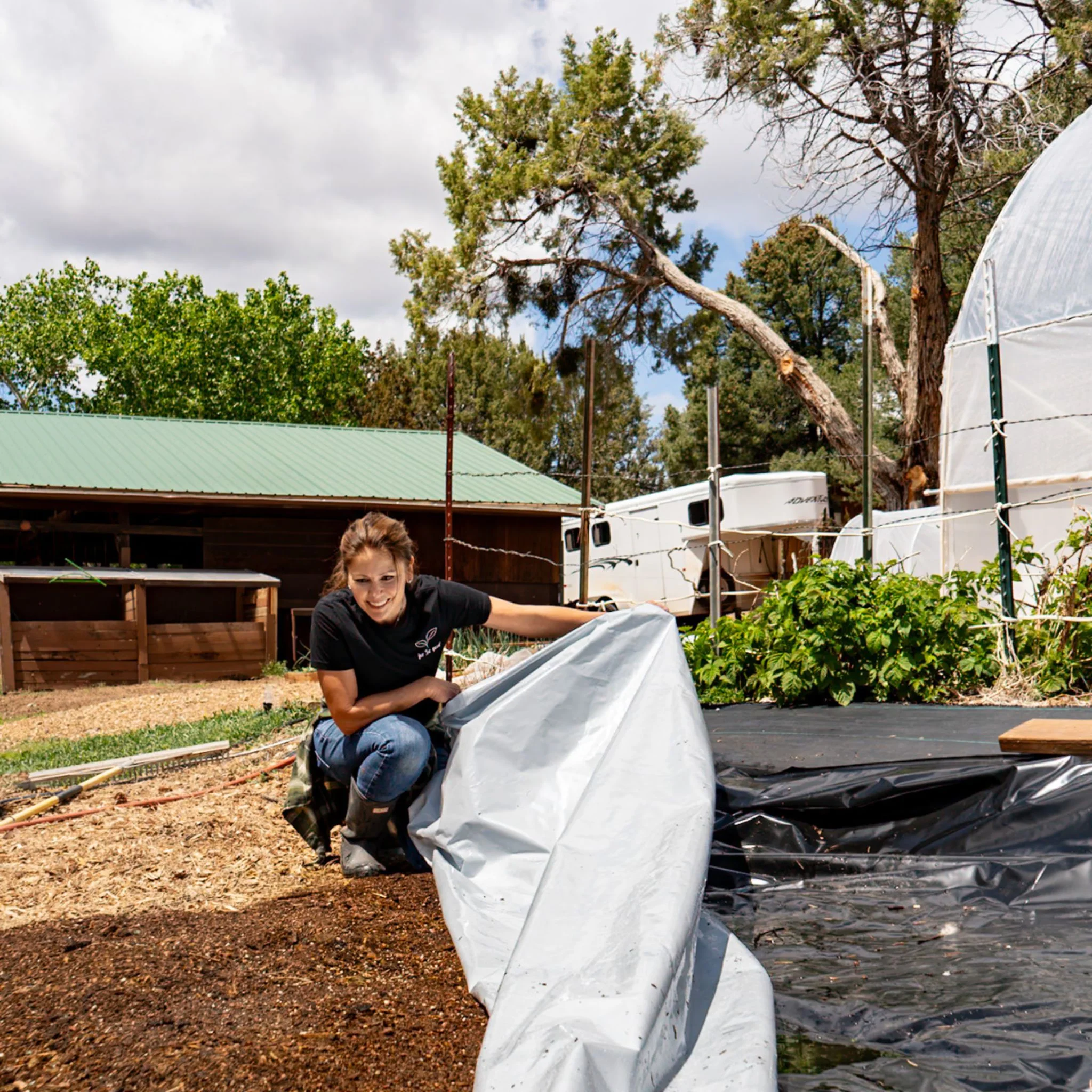 Silage Tarp - 6 mil Reversible Black & White - Image 3