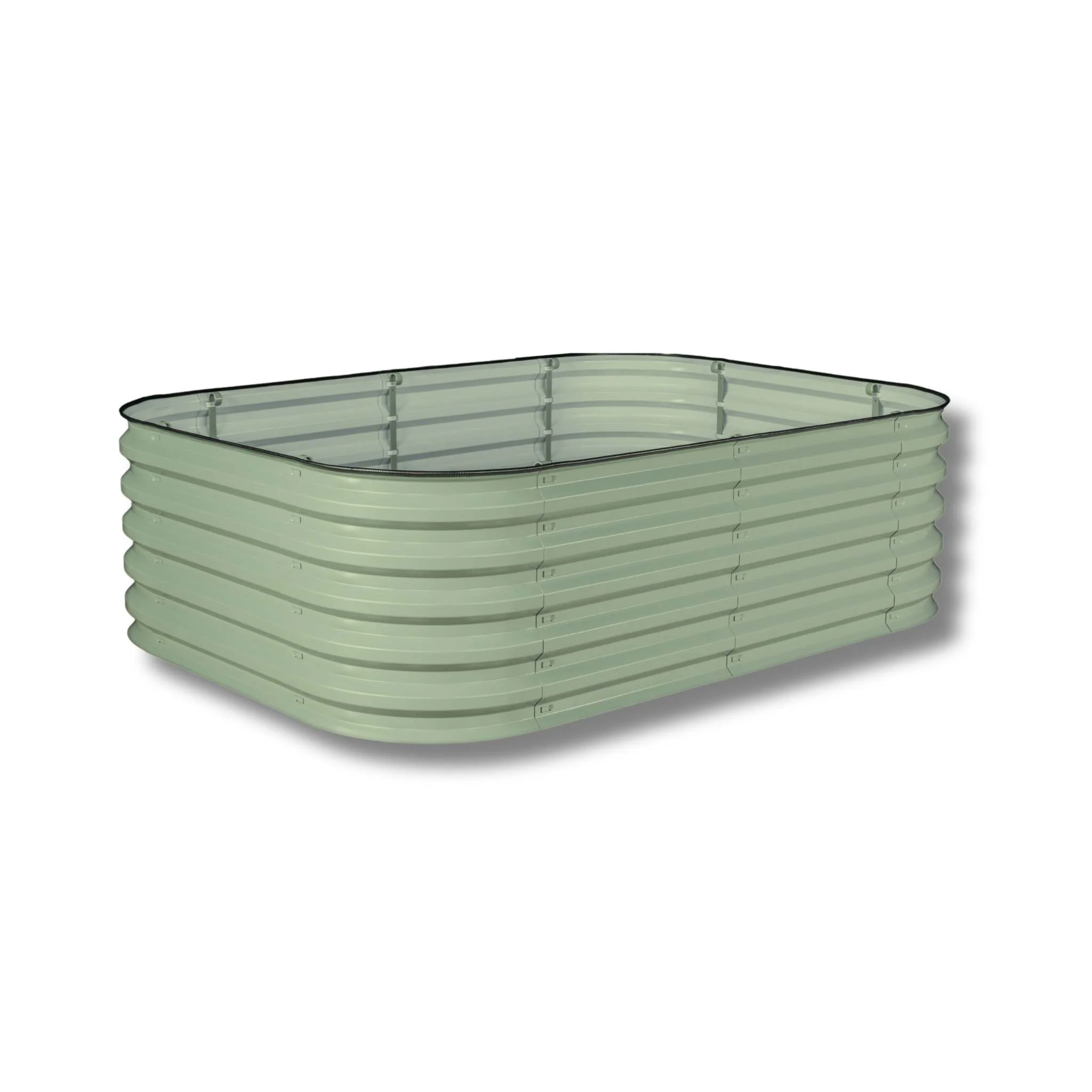 17" Metal Modular Raised Garden Bed Kit | 6 in 1 "No Tools Needed" - Image 14