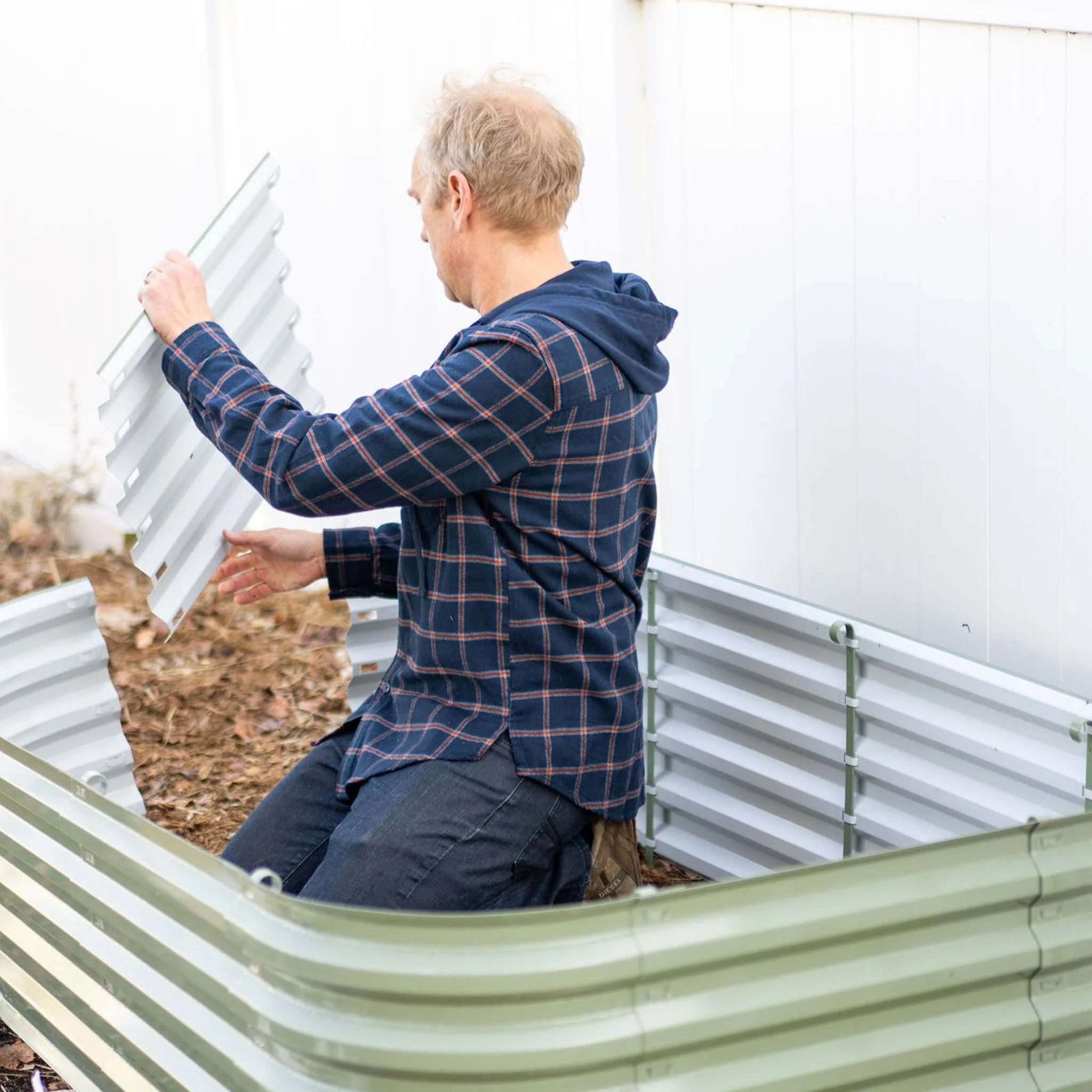 17" Metal Modular Raised Garden Bed Kit | 6 in 1 "No Tools Needed" - Image 7