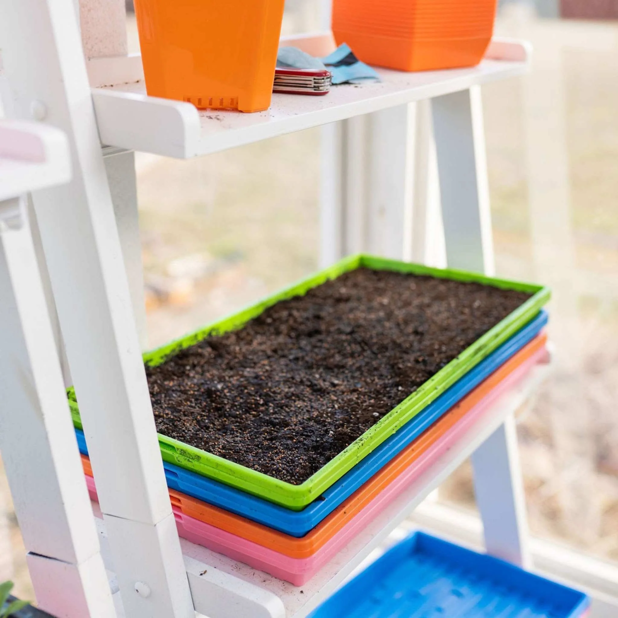 1020 Microgreen Trays - Shallow Extra Strength Colors - Image 17