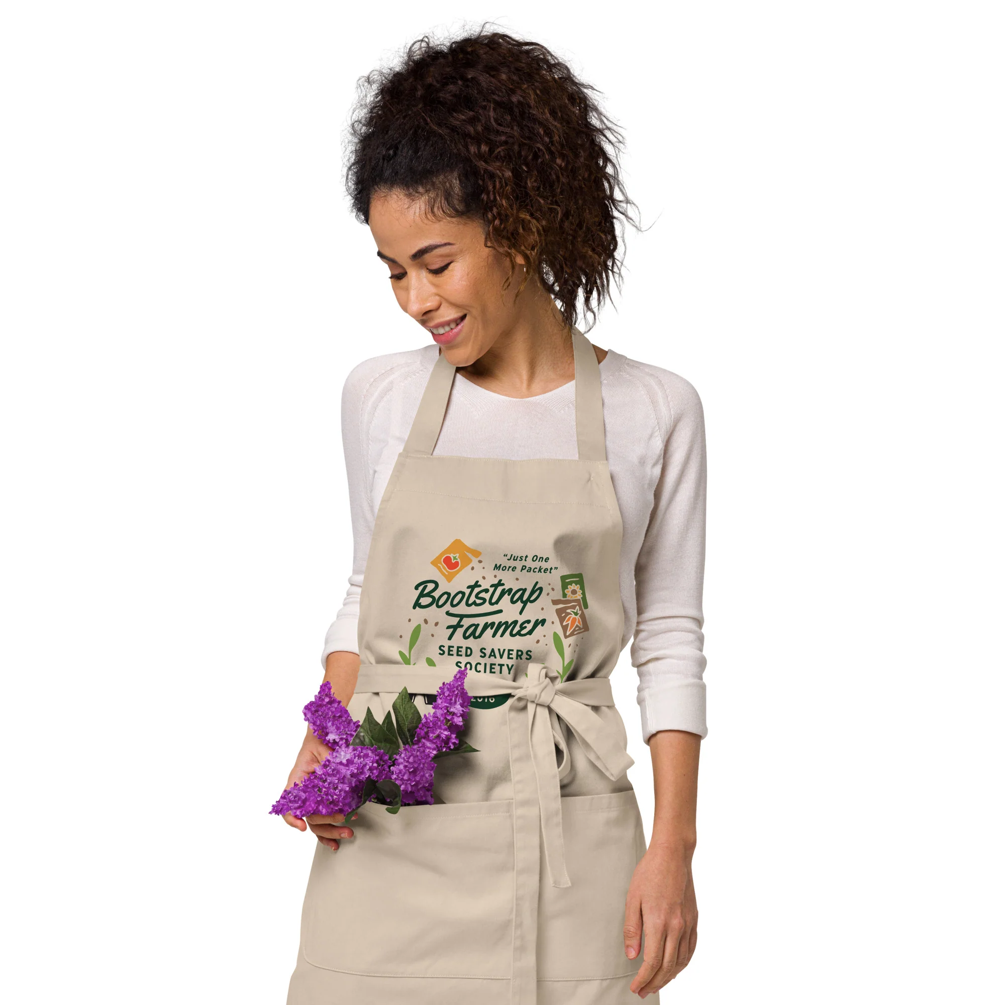 Seed Savers Society Organic Cotton Apron - Image 7