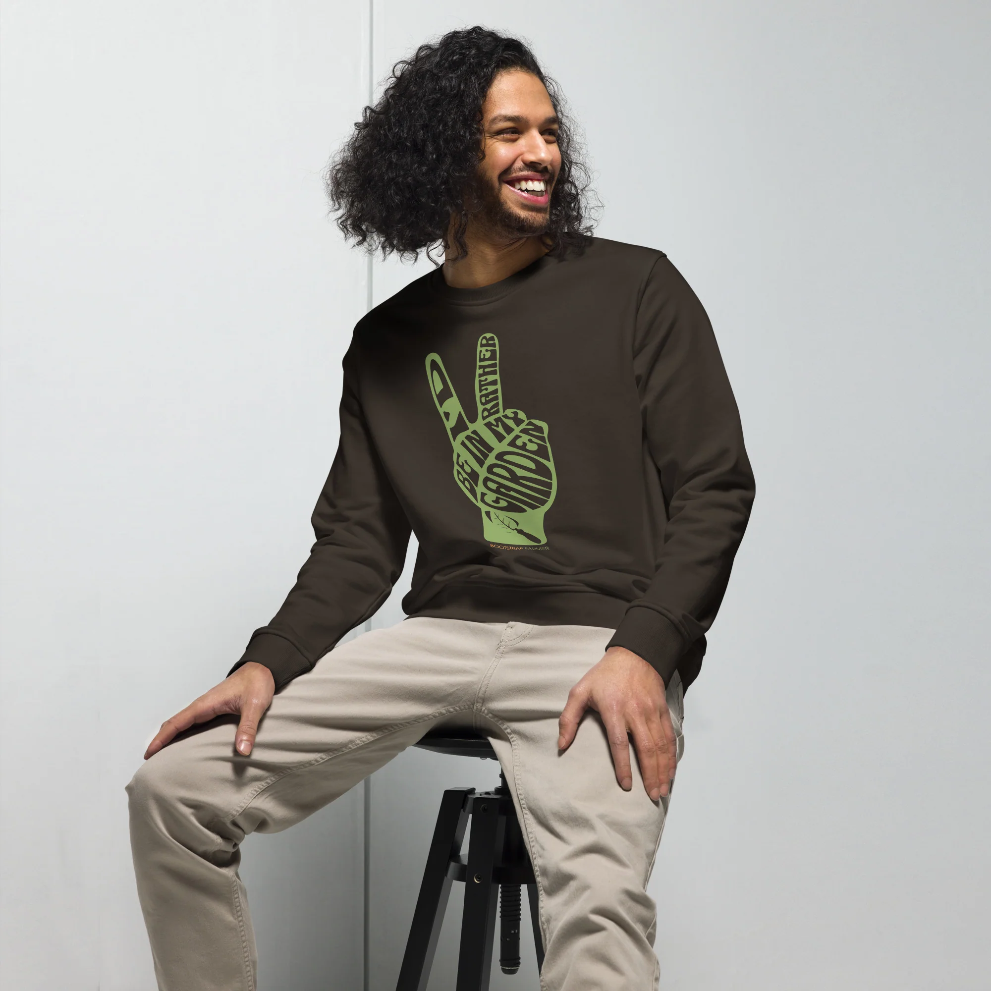 Rather Be In My Garden | Unisex organic sweatshirt - Image 3